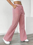 Alina - Elegant Striped Pant With Pockets