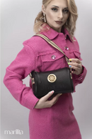 Bolsa Transversal Couro Legítimo Bella Fashion