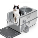 【Special Sale】Cat Litter Box - Metal half enclosure