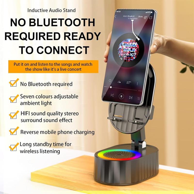 5-in-1 Mobile Phone Stand with Inductive Speaker