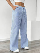 Alina - Elegant Striped Pant With Pockets
