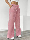 Alina - Elegant Striped Pant With Pockets