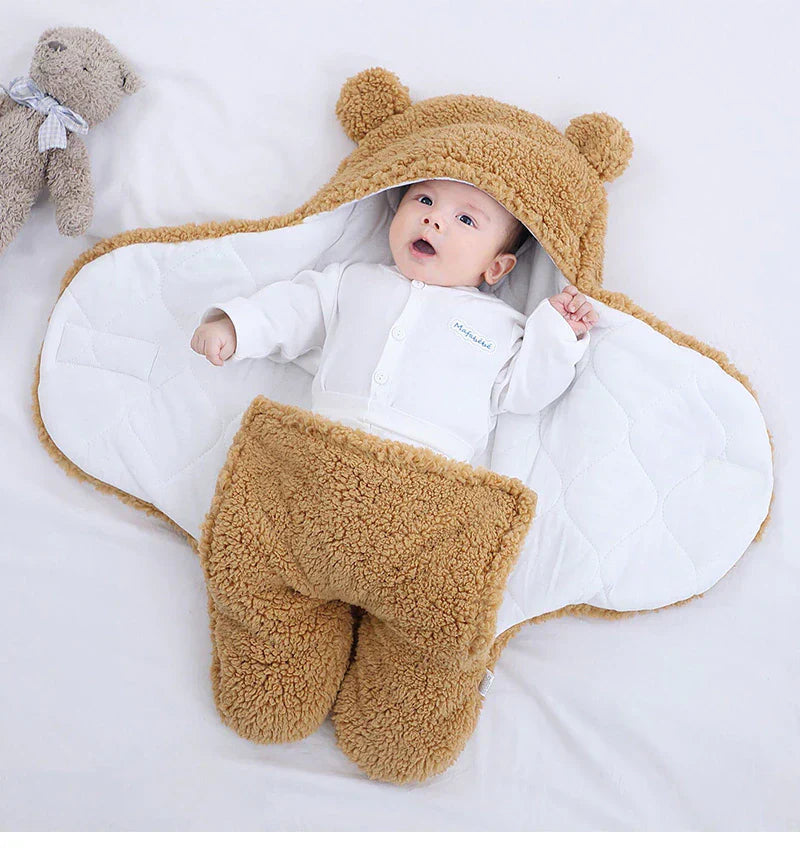 Teddy Bear Blanket for Baby Sleeping - Safe and Comfortable
