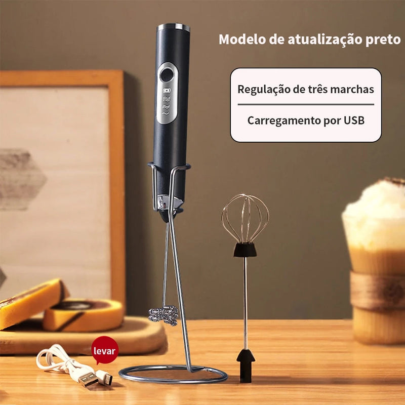 Electric Blender Mixer for Drinks Milk Coffee Portable