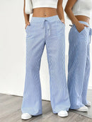 Alina - Elegant Striped Pant With Pockets