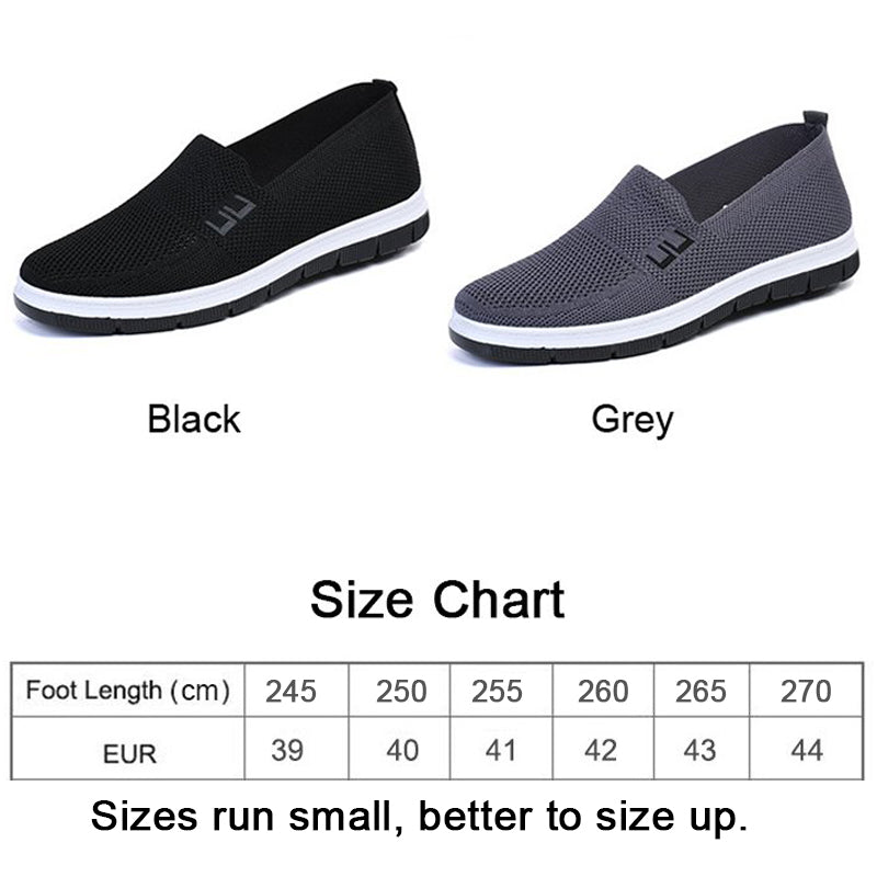 Zapatos casuales transpirables tipo slip-on
