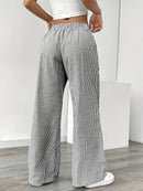 Alina - Elegant Striped Pant With Pockets