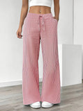 Alina - Elegant Striped Pant With Pockets