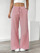 Alina - Elegant Striped Pant With Pockets