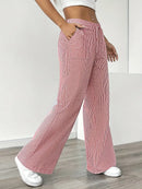 Alina - Elegant Striped Pant With Pockets