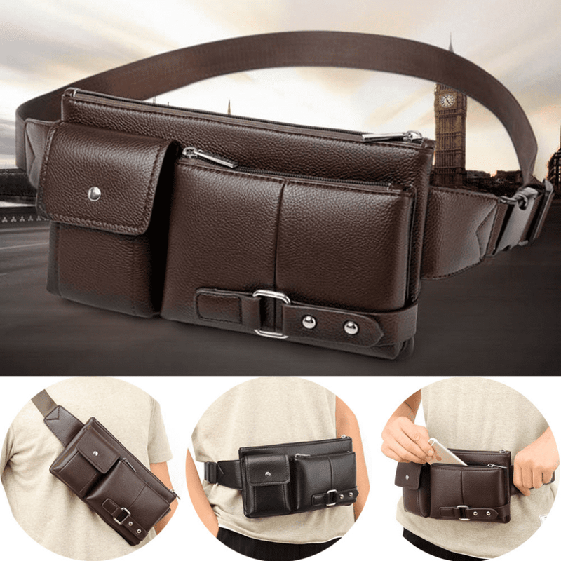 Men's Leather Fanny Pack