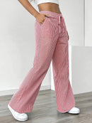Alina - Elegant Striped Pant With Pockets
