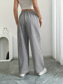 Alina - Elegant Striped Pant With Pockets