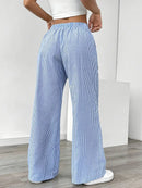 Alina - Elegant Striped Pant With Pockets