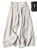 Anina - Linen Wide Leg Pant