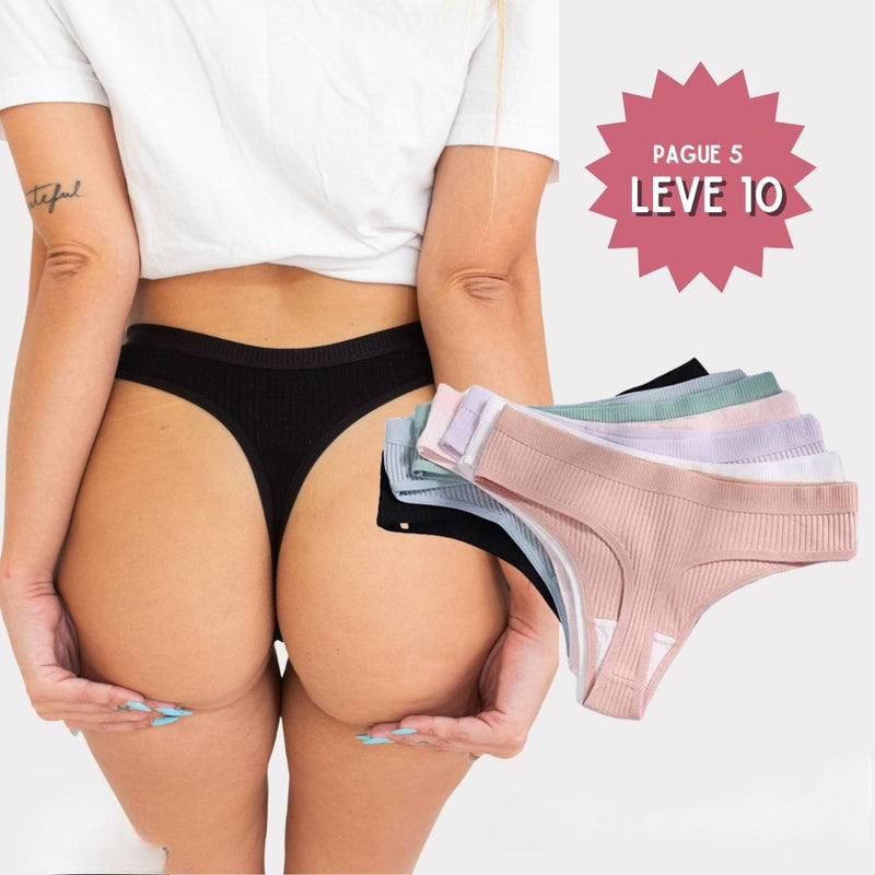 Calcinha Fio Dental LuxeFit | Maciez, Elasticidade e Toque Sedoso