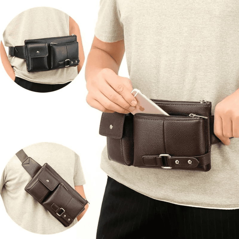 Men's Leather Fanny Pack