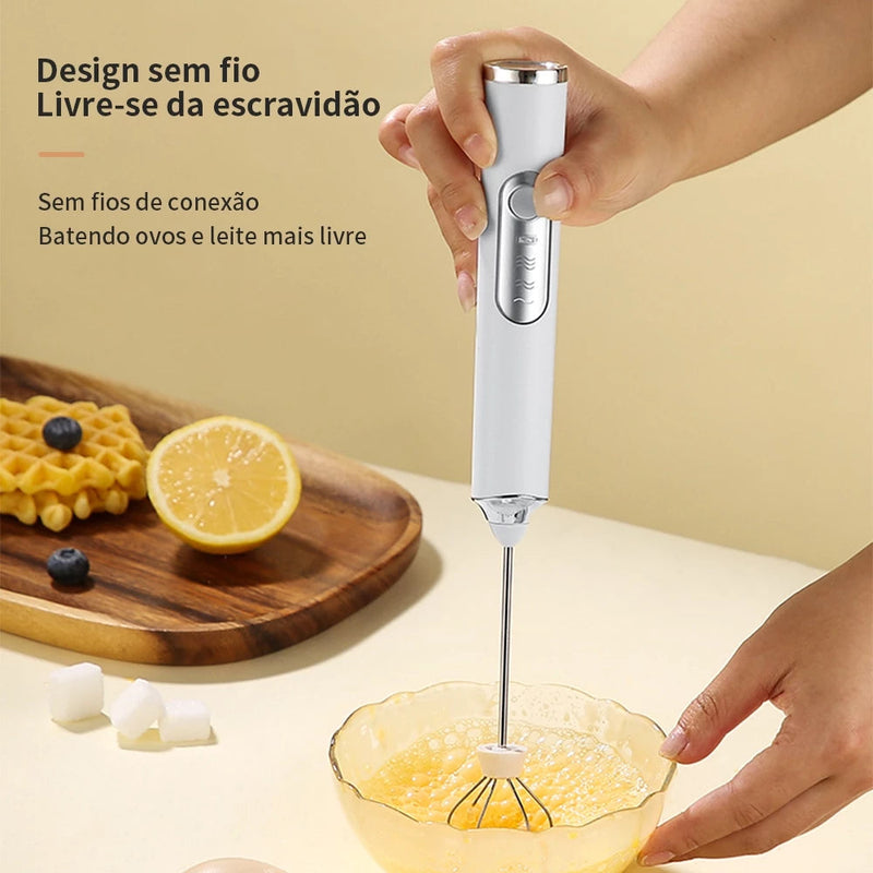 Electric Blender Mixer for Drinks Milk Coffee Portable