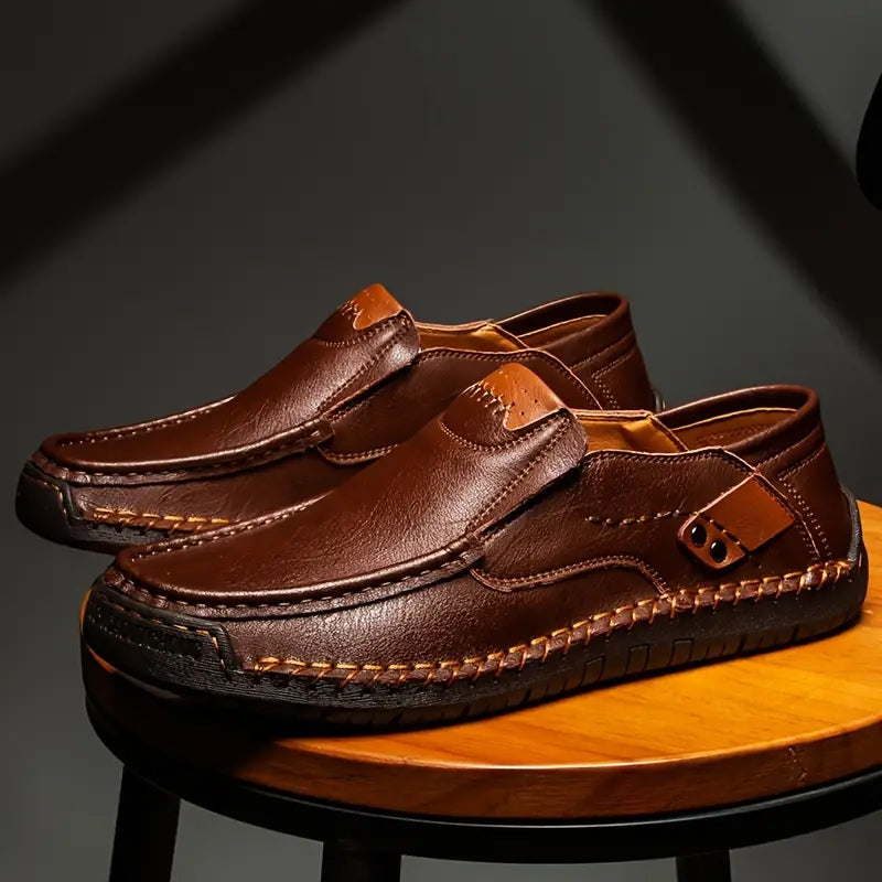 Zapatos clásicos y cómodos de cuero para hombre