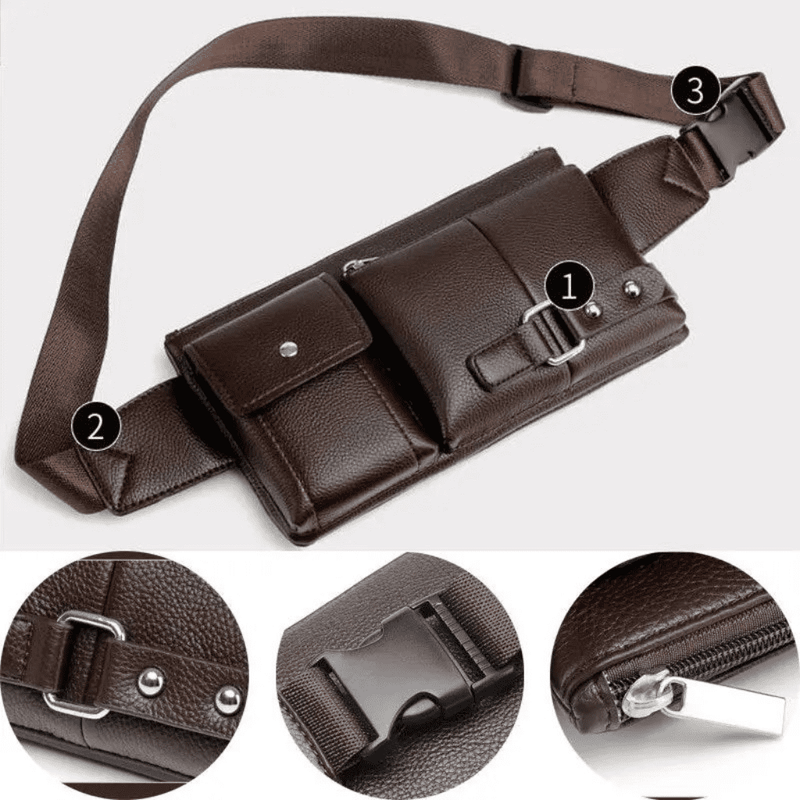Men's Leather Fanny Pack