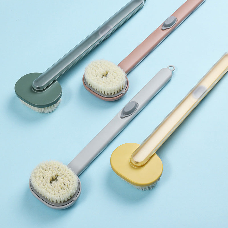 Bath Brush with Long Handle and Reservoir