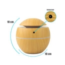 Umidificador e Difusor EcoAroma WoodGlow- Ar Fresco o Dia Todo!