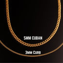 Number Pendant Necklace - Gold