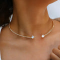 Luminous Bloom Choker Necklace