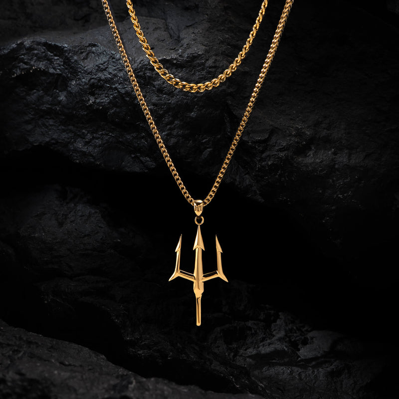 Trident Pendant - Gold