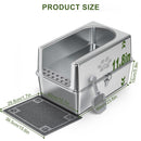 【Special Sale】Cat Litter Box - Metal half enclosure