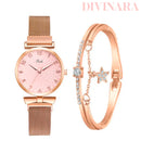 Relógio de Luxo Com Pulseira Feminino