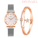 Relógio de Luxo Com Pulseira Feminino