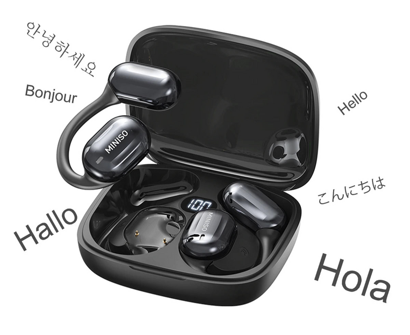 GlobaLink Pro — Bluetooth Headset with Instant Translation in 120 Languages!