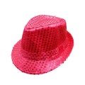 Masculino feminino jazz chapéu lantejoulas festa carnaval chapéu palco dança desempenho crianças adultos hip hop boné disco glitter traje unisex chapéus
