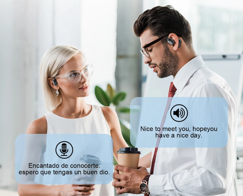 GlobaLink Pro — Bluetooth Headset with Instant Translation in 120 Languages!