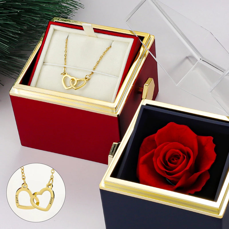 EternalLove — Necklace with Rotating Rose Box to Gift to Someone You Love!