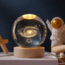 Astro LED™ – Crystal Sphere Lamp with Wooden Base & USB Rechargeable Light