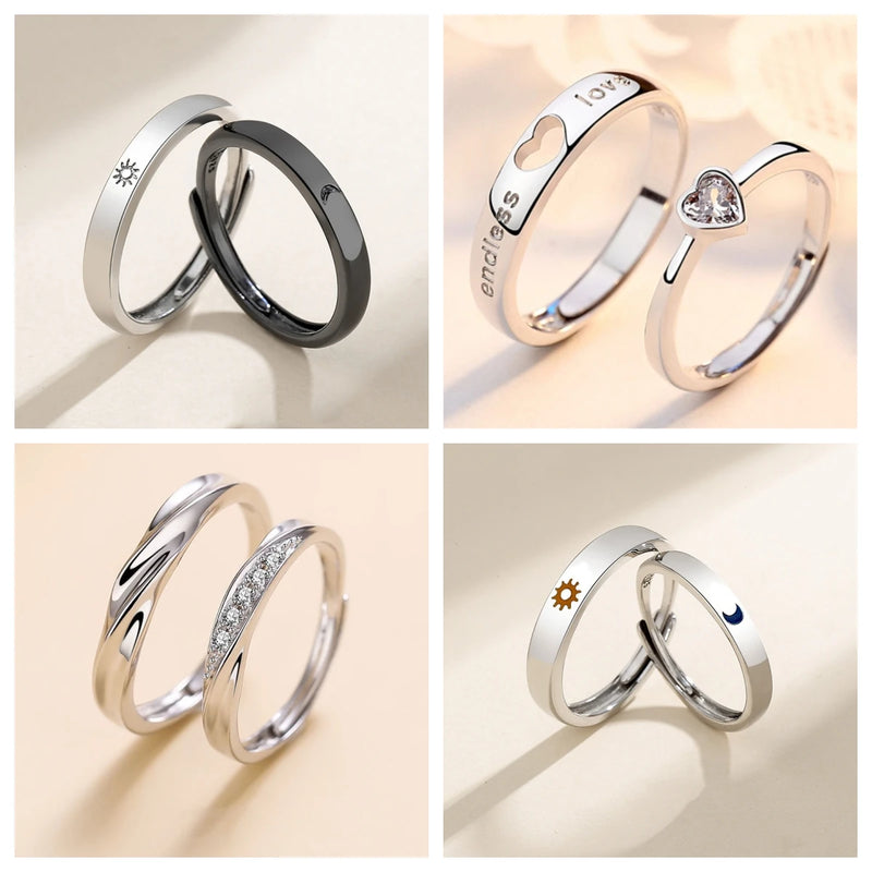Adjustable Sun and Moon Ring
