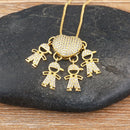 MomLove Pro — Colar de Mãe com Filhos em Cristal Zircônia!