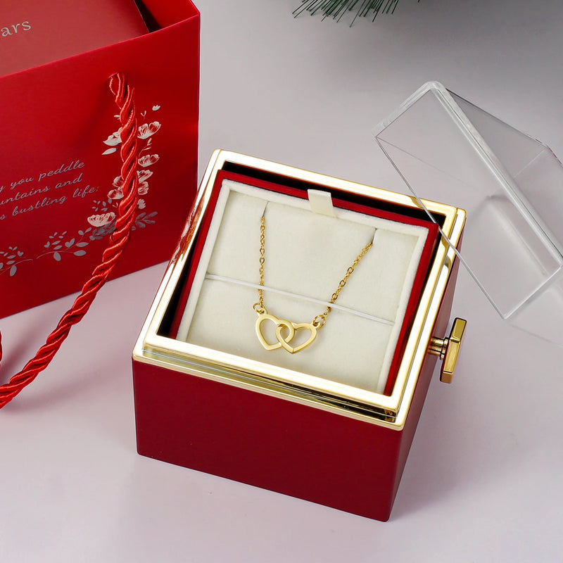 EternalLove — Necklace with Rotating Rose Box to Gift to Someone You Love!
