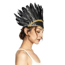 Pena pena bandana elegante artesanal vibrante acessório de cabelo atraente masquerade headpiece para masquerade