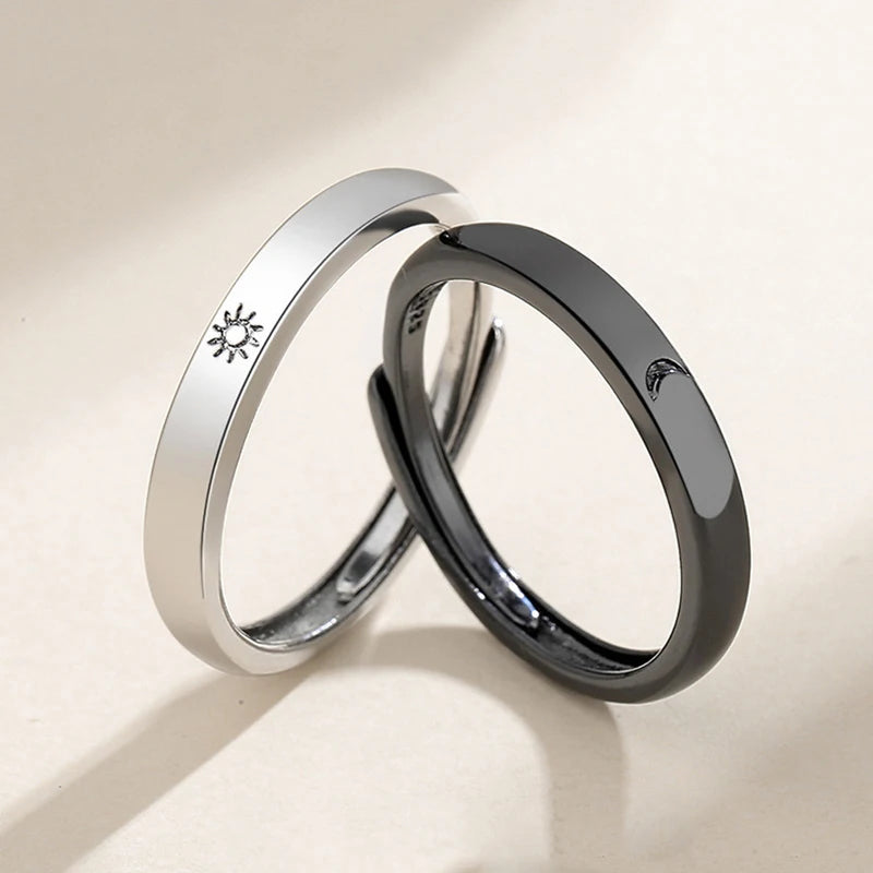 Adjustable Sun and Moon Ring