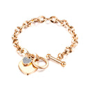 Max Links Bracelet Studded Heart