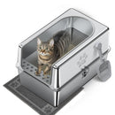 【Special Sale】Cat Litter Box - Metal half enclosure