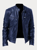 Victor™ Casual Leather Jacket: Timeless Design and Comfort
