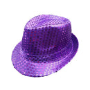 Masculino feminino jazz chapéu lantejoulas festa carnaval chapéu palco dança desempenho crianças adultos hip hop boné disco glitter traje unisex chapéus