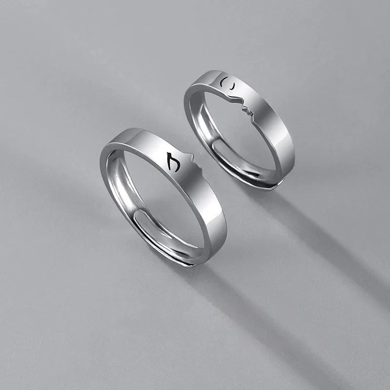 Adjustable Sun and Moon Ring