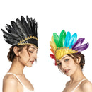 Pena pena bandana elegante artesanal vibrante acessório de cabelo atraente masquerade headpiece para masquerade