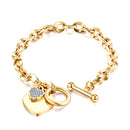 Max Links Bracelet Studded Heart