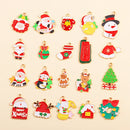 Esmalte Árvore De Natal Charme, Papai Noel, Homem De Gingerbread, Brincos De Natal, Colar Pingente, Fazer Jóias, Artesanato De Metal, 10Pcs